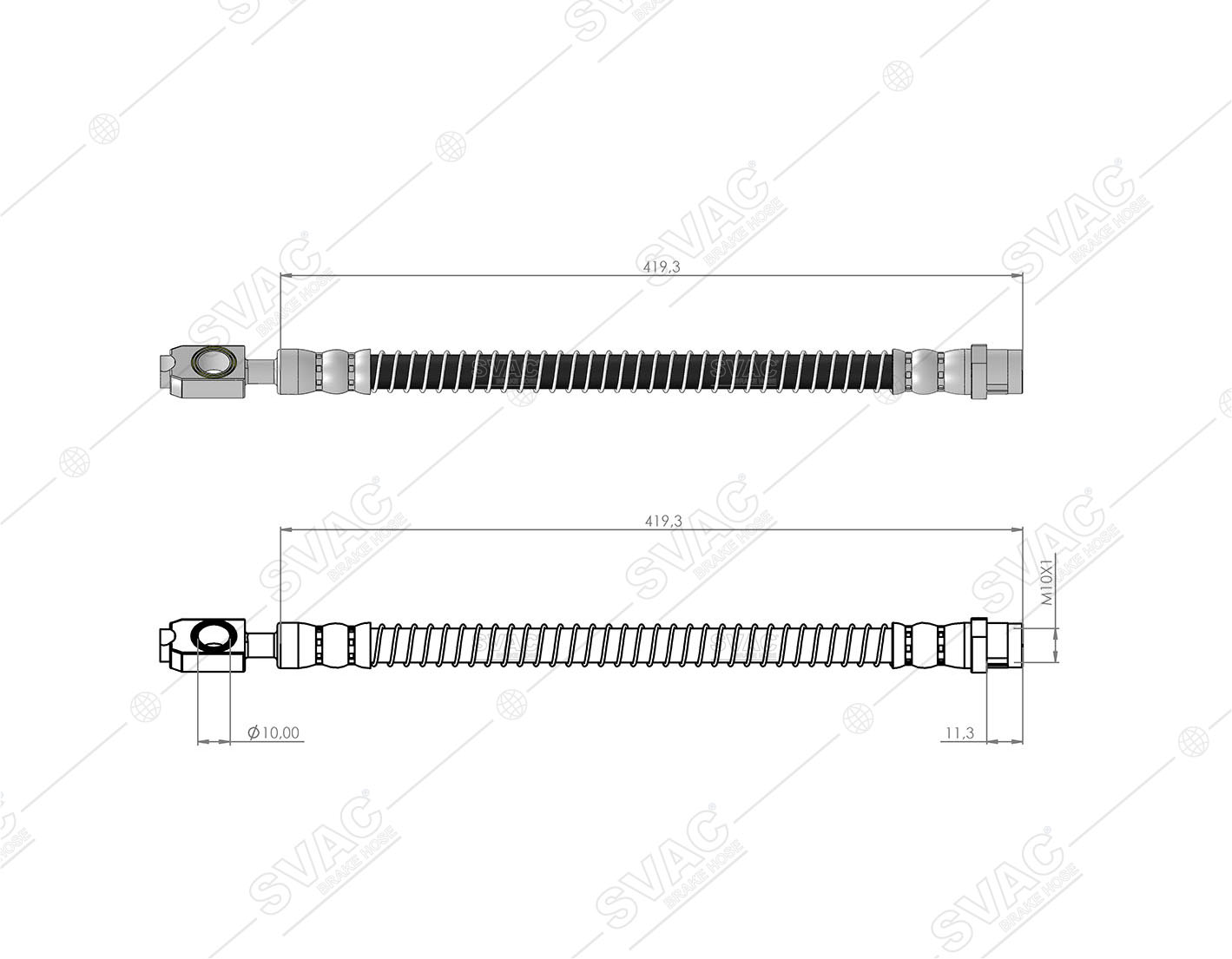 FREN HORTUMU (ARKA) VW TOUREG(7LA,7L6,7L7) - 7P5) 02 - 10