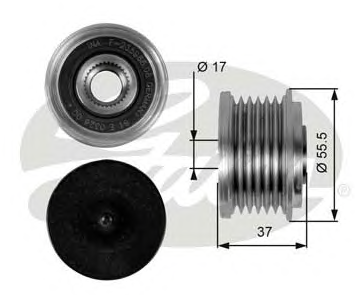 ALTERNATÖR KASNAĞI (6 KANALLI) MB C SERİSİ (W204) 01-08, COUPE (CL203) 03-08, T-MODEL (S203) 04-07, (S204) 07-09, CLC SERİSİ 08-11, CLK (C209) 05-09, E SERİSİ (W211) 03-08, T MODEL 03-09