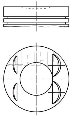 PİSTON,SEGMAN (STD)(86.00MM) PEUGEOT 306-406 2.0 97-