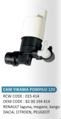 CAM SU POMPASI (ÇİFT ÇIKIŞ) RENAULT LAGUNA / MEGANE II / KANGOO / DACİA / CITROEN SAXO