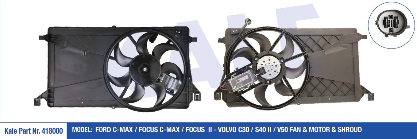 FAN MOTORU (DAVLUMBAZLI) FORD C-MAX 07-/C-MAX/FOCUS II 390MM