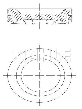 PİSTON,SEGMAN (+0.50)(78.50MM) TU5JP L4 206-307 8V