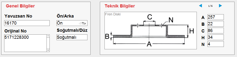 FREN DİSKİ (ÖN)(HAVALI)(257MM) HYUNDAI COUPE 1.6