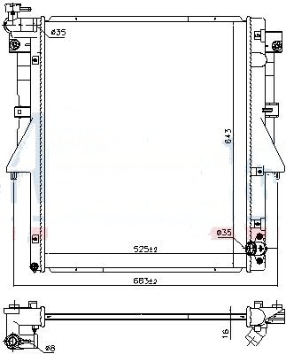 SU RADYATÖRÜ (BRAZING)(MT) MITSUBISHI L200 / TIRTON AL/PL/BRZ