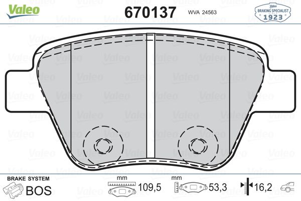 DİSK BALATA (ARKA) VW BEETLE 1.2 TSI-1.4-1.6 TDI-2.0 TDI 11-19 / CADDY III 1.6 TDI-2.0 TDI 10-15 / GOLF VI 1.6 TDI-1.8 TSI-2.0 GTI 09-13 / JETTA III 1.4 TSI-1.6-1.6 FSI-1.6 TDI-1.9 TDI-2.0 FSI-2.0 TDI 05-10