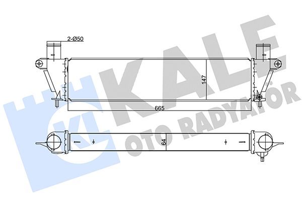 INTERCOOLER ISUZU D-MAX II 2.5CRDI 12=> [BRAZING] [665X147X64]