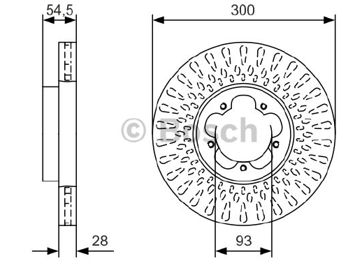 FREN DİSKİ (ÖN)(300MM) FORD TRANSİT V347 2.3 16V-2.2 TDCİ