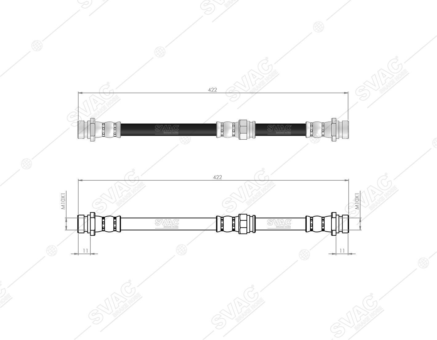 FREN HORTUMU (ÖN) MITSUBISHI L200 01-07 / PAJERO II 94-99 / PAJERO SPORT I 98-