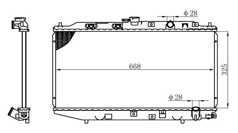 SU RADYATÖRÜ (BRAZİNG)(MT)(BHN029) HONDA CİVİC 88-91