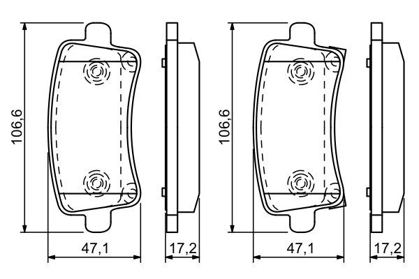 DİSK BALATA (ARKA)(E.NO:0986495444) OPEL INSIGNIA A 1.4-1.6-2.0 CDTI 11-