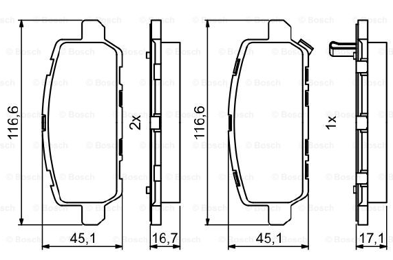 DİSK BALATA (ARKA) HONDA HR-V 15-