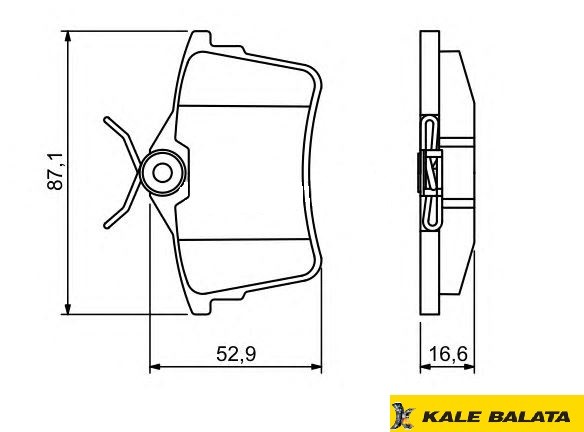 DİSK BALATA (ARKA) PEUGEOT PARTNER TEPEE - 308