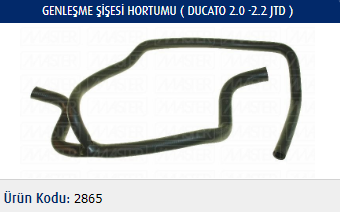 GENLEŞME ŞİŞESİ HORTUMU FIAT DUCATO 2.0-2.2-2.8 JTD 02-