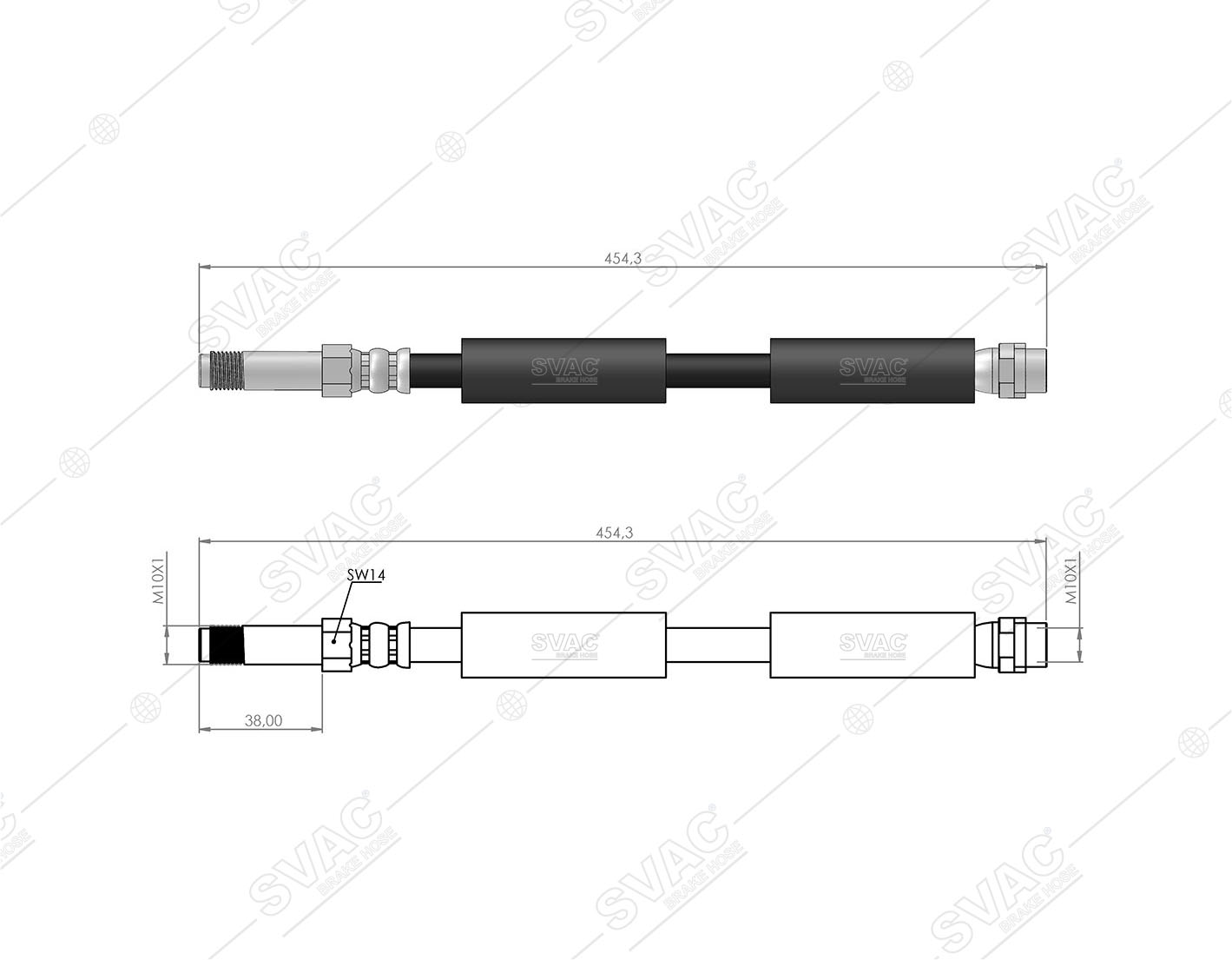 FREN HORTUMU (ARKA) VW CRAFTER 11-16 / MB SPRINTER 06-09