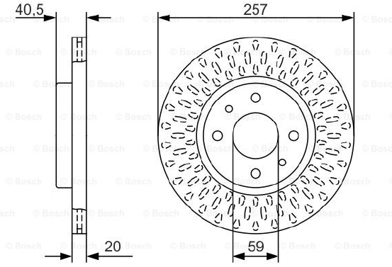 FREN DİSKİ (ÖN)(257MM) FIAT ALBEA 01-09 / BRAVA 95-01 / BRAVO I 95-01 / DOBLO 01- / MAREA 96-02 / PALIO 97-04 / PUNTO 01-12 / TEMPRA 93-96 / TIPO 90-95 / LANCIA DEDRA 94-99 / ALFA ROMEO 145 96-01 / 155 92-97