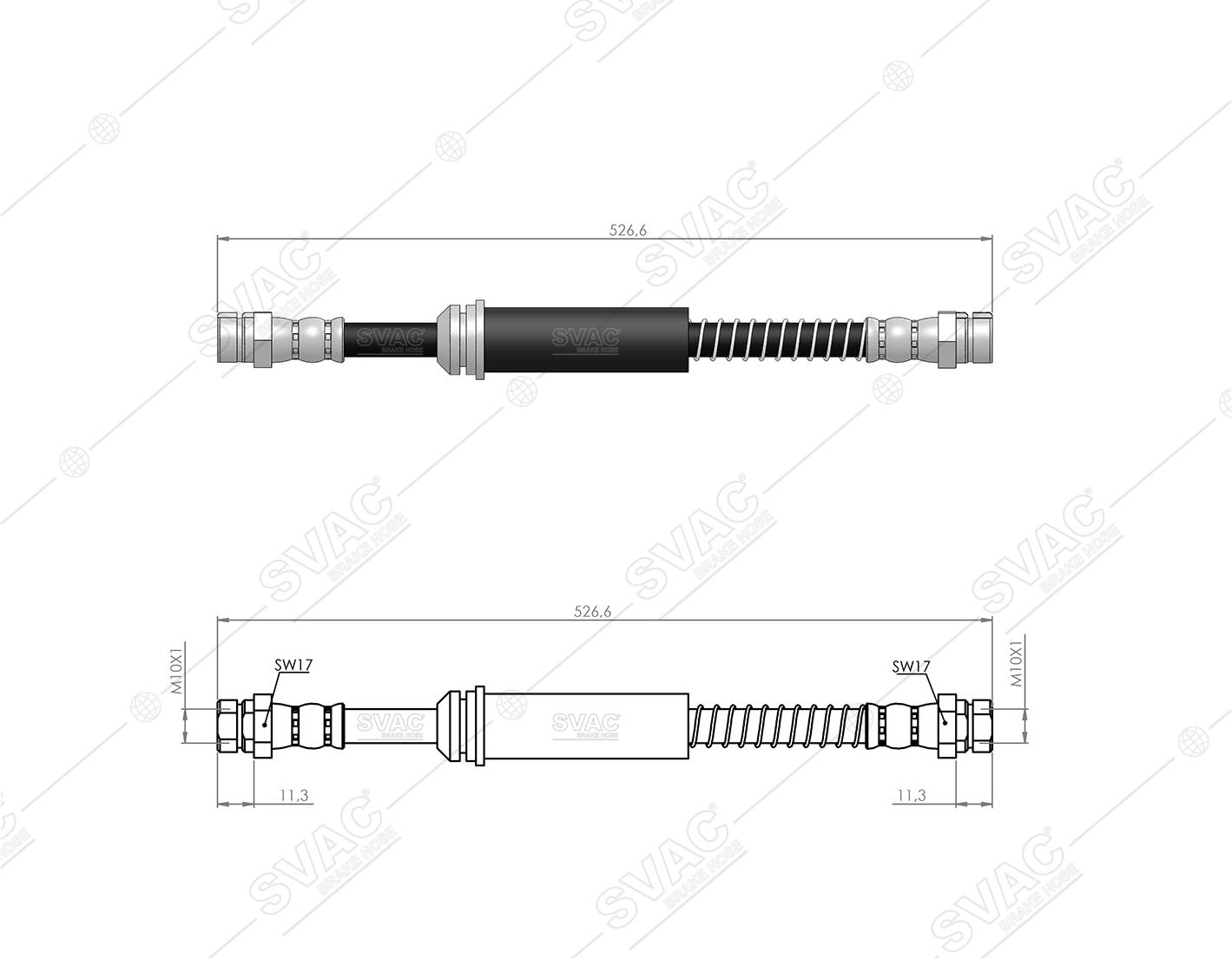 FREN HORTUMU (ÖN) VW EOS 06-15 / GOLF V 08-12 / GOLF VI 08-13 / SCIROCCO 13-17 / SKODA SUPERB II 08-15 / SEAT LEON 06-12 / AUDI A3 07-12