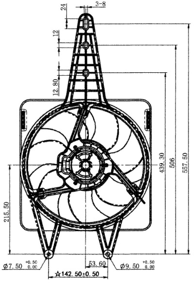 FAN MOTORU (DAVLUMBAZLI)(FFI153R) FIAT TEMPRA TİPO 1.4 / 1.