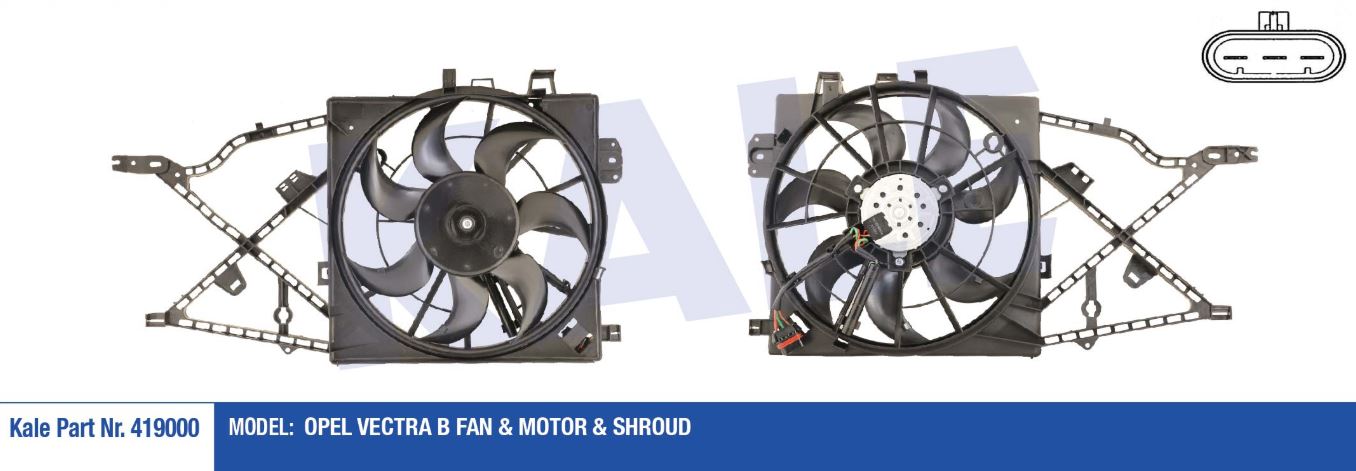 FAN MOTORU (DAVLUMBAZLI) OPEL VECTRA B