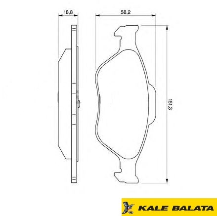 DİSK BALATA (ÖN) FORD FIESTA (ABSLİ)