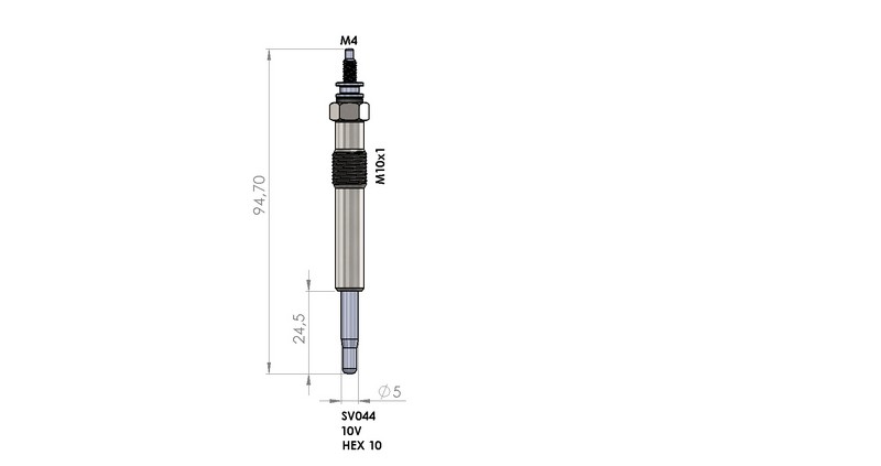 KIZDIRMA BUJİSİ (11,0V) FORD FIESTA / FOCUS / MONDEO / CONNECT 1.8 TDCI