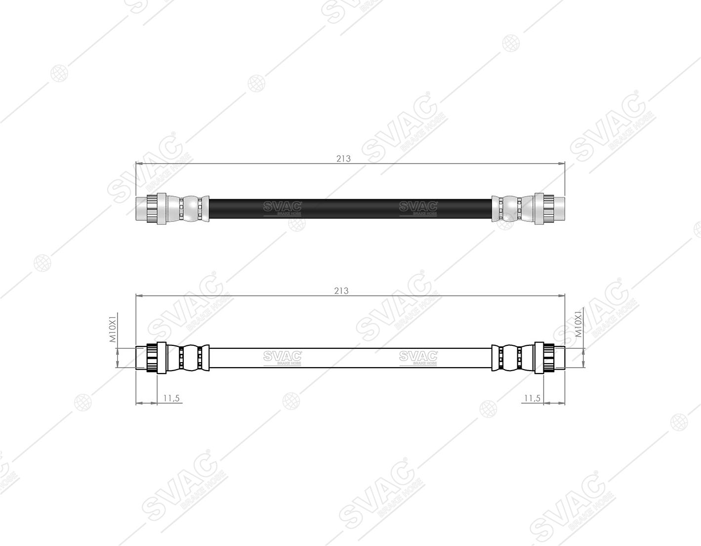 FREN HORTUMU (ARKA) PEUGEOT 2008 I 15- / 207 07-13 / 208 I 12- / 301 12- / CITROEN C-ELYSEE 12- / C3 III 16- / C3 PICASSO 09-