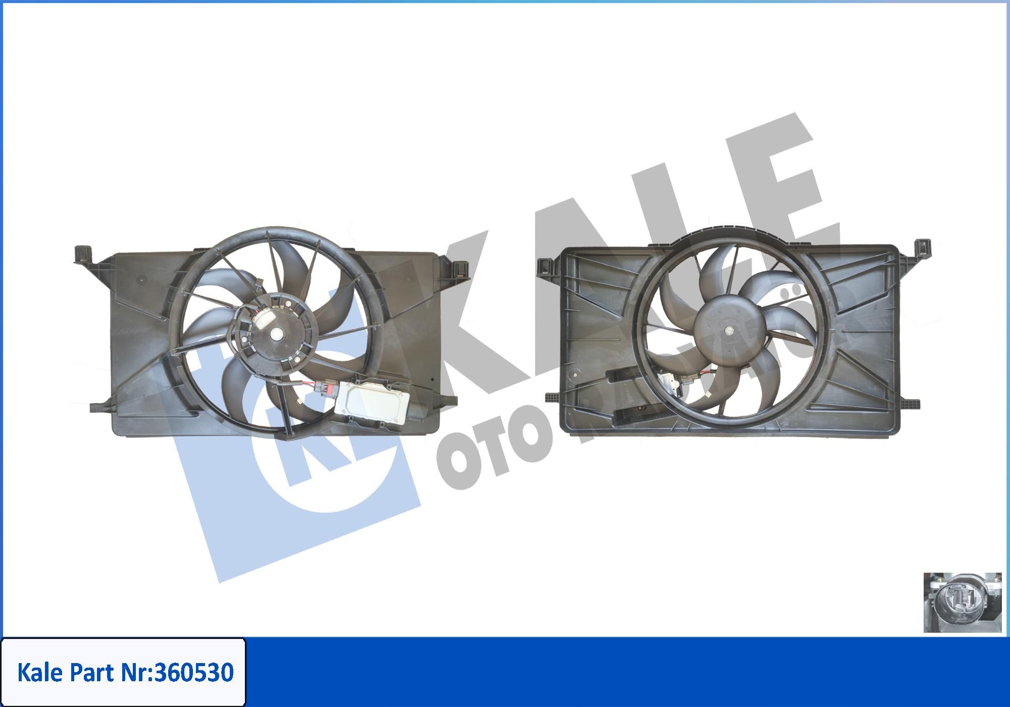 FAN MOTORU (DAVLUMBAZLI) FORD C-MAX II 1.6LPG/Tİ / FOCUS III 1.6LPG/Tİ / GRAND C-MAX 1.6Tİ 10<19 KONTROL ÜNİTELİ