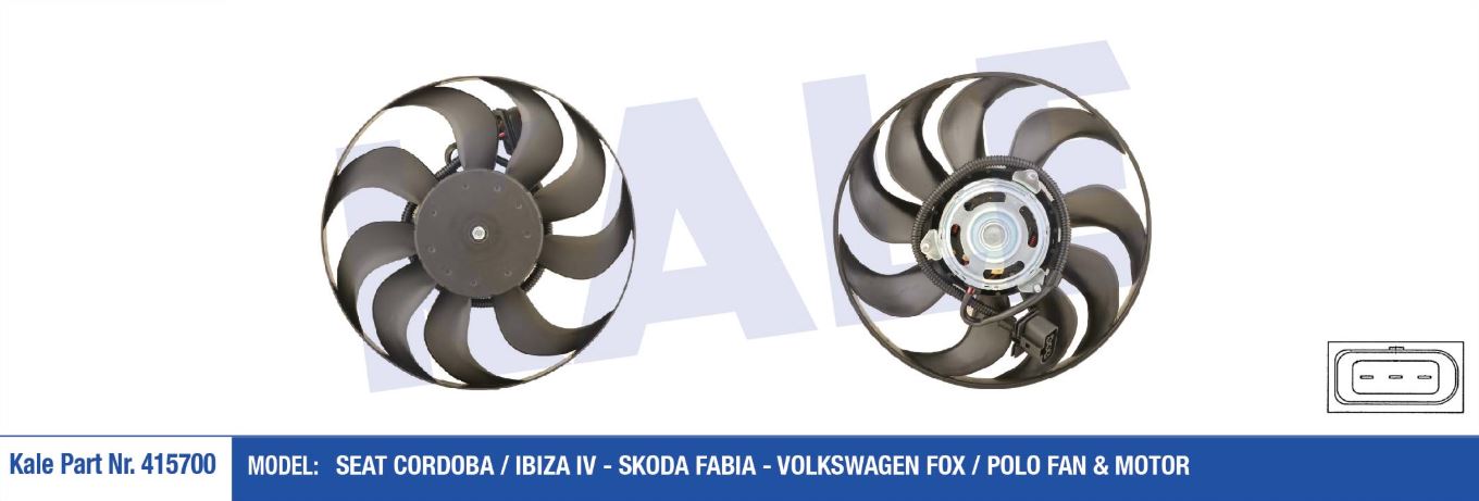 FAN MOTORU VW POLO 02-/FABIA-CORDOBA-IBIZA 1.2