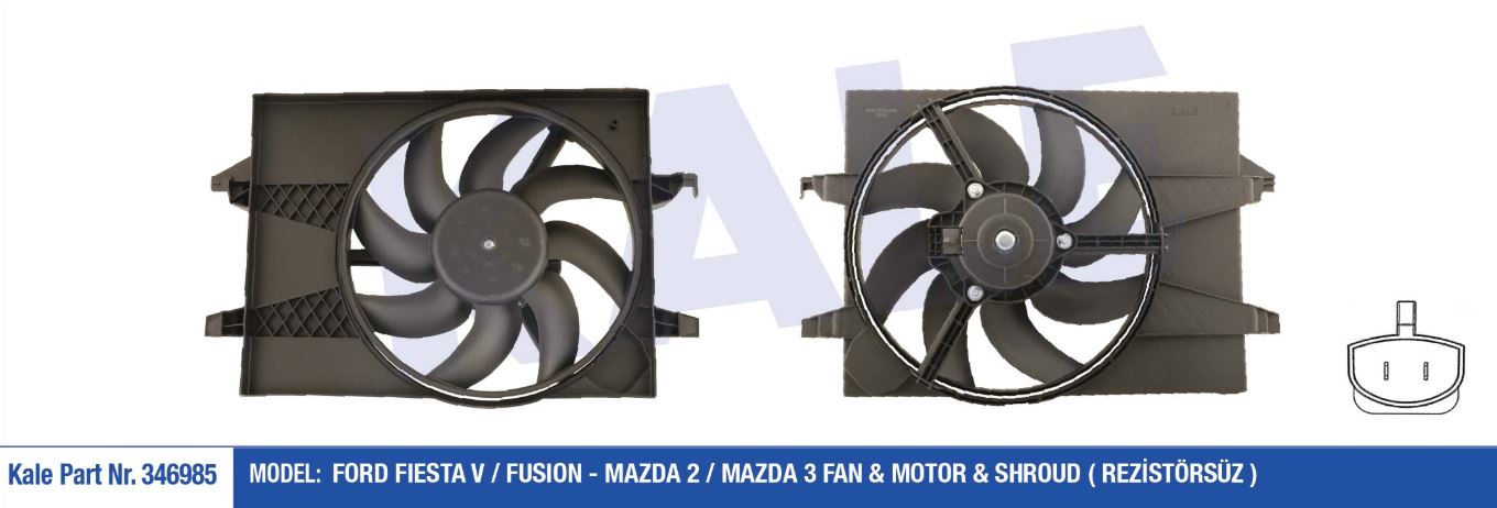 FAN MOTORU (DAVLUMBAZLI) FIESTA V-FUSION-MAZDA 2