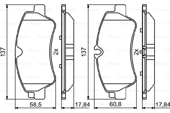 DİSK BALATA (ARKA) FORD TOURNEO CUSTOM 2.2 TDCİ 12