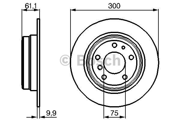 FREN DİSKİ (ARKA)(300MM) BMW 5 (E34) 518İ-520İ-525İ-530İ-535İ 92-