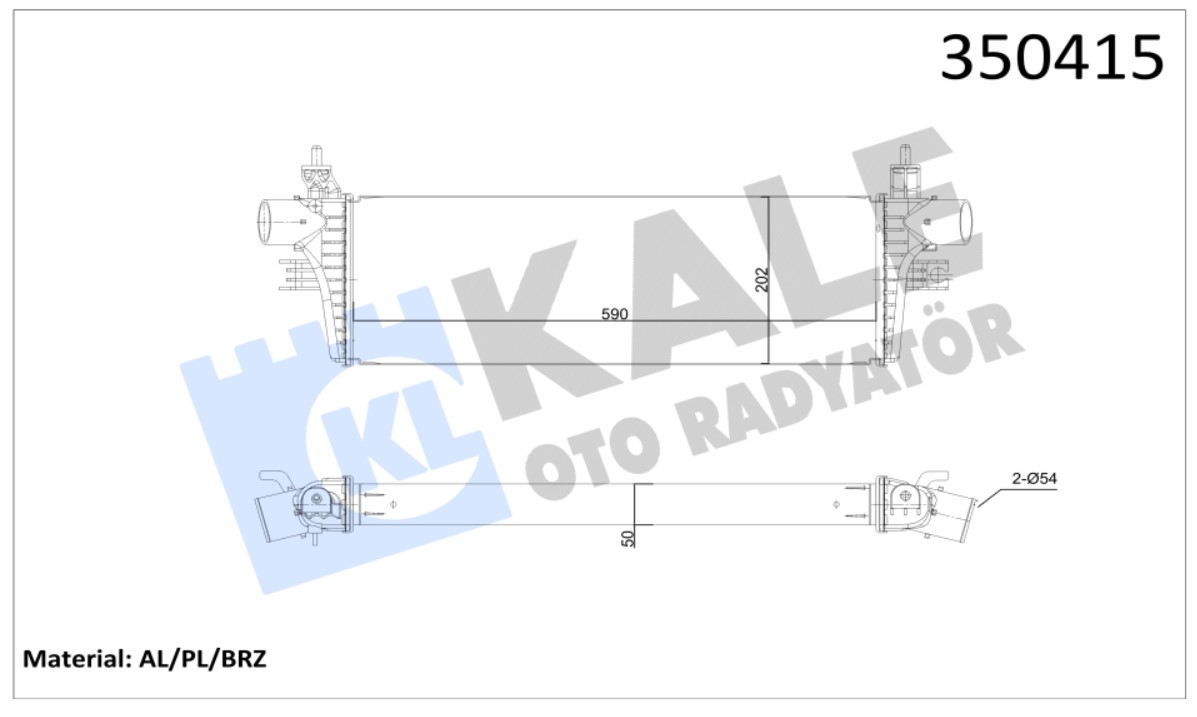 INTERCOOLER (BRAZING) TOYOTA HILUX 2.4D 16-