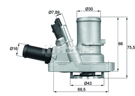 TERMOSTAT (88°C) FIAT ALBEA 07-/ DOBLO 05- / LINEA 07-