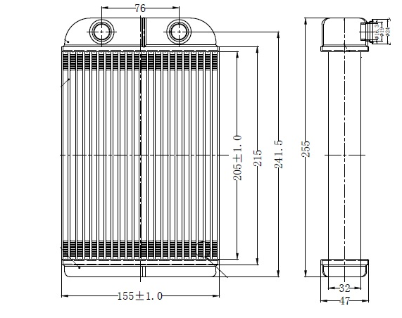 KALORİFER RADYATÖRÜ(KFI014) STİLO 1.4İ/1.6İ/1.9JTD