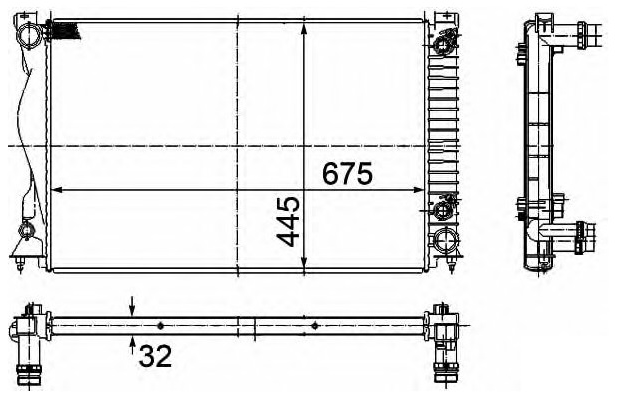 SU RADYATÖRÜ (BRAZİNG)(AT)(BAU056) A6 2.4İ/2.8FSI/3.0 TFSI 04-