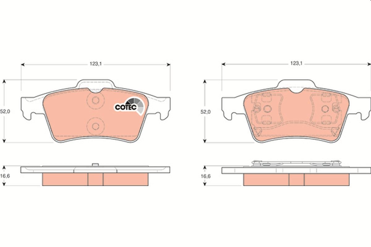 DİSK BALATA (ARKA) RENAULT ESCAPE / LAGUNA / LATITUDE / OPEL SIGNUM / VECTRA C / NISSAN PRIMERA / FORD CONNECT