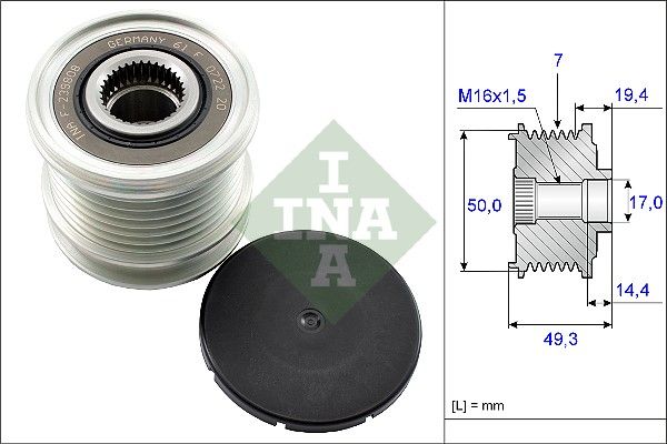 ALTERNATÖR KASNAĞI (7 KANAL) M.BENZ C-SERİSİ (W203-W204) / E-SERİSİ (W212-A207) / G-SERİSİ (W463) / M-SERİSİ (W164) / R-SERİSİ (W251-V251) / S-SERİSİ (A217)