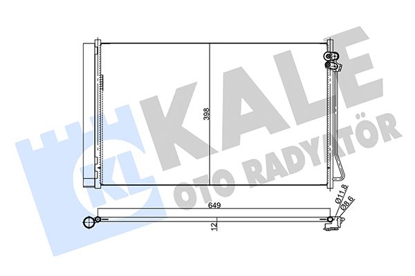 KLİMA RADYATÖRÜ M.BENZ SPRINTER 3-T,3.5-T,4-T 18=> / (V-CLAAS) / VITO / VITO MIXTO W447 14=> / MARCO POLO W447 15=> KURUTUCU İLE [BRAZING AL/AL] [633X398X12]