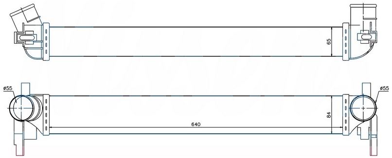 INTERCOOLER(IVW504) VW POLO 1.2 TDI / 1.6 TDI 09- / A1 1.0