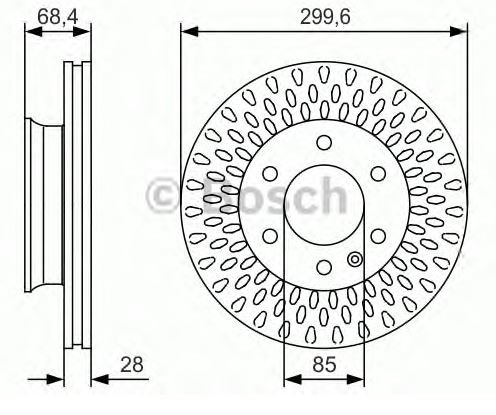 FREN DİSKİ (ÖN)(299,5MM) M.BENZ  SPRINTER / VW CRAFTER (0986479294)