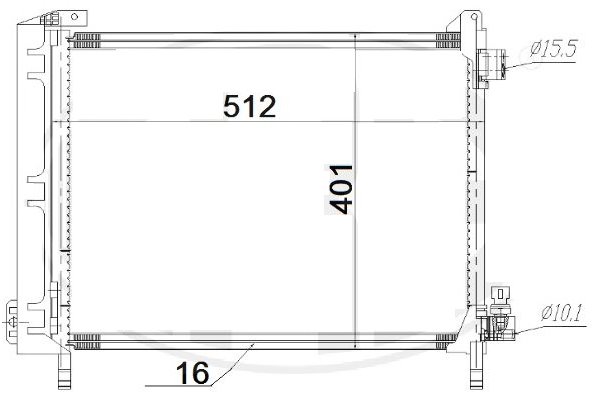 KLİMA RADYATÖRÜ(CNI810) NİSSAN MİCRA 1.2 2010+ A/M