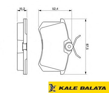 DİSK BALATA (ARKA) VW GOLF JETTA / PASSAT 1,8 1,6 / RENAULT MEGANE II