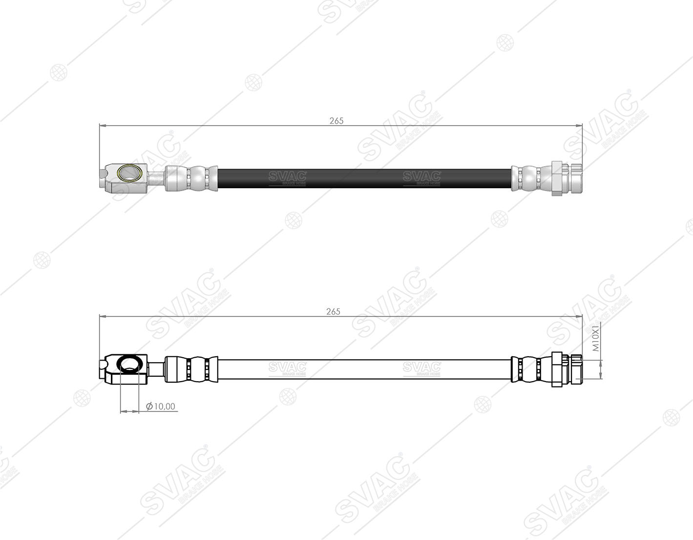 FREN HORTUMU (ARKA)(SOL) VW GOLF VI-JETTA IV-SUPERB-YETI 08-13