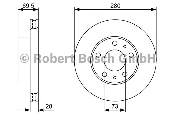 FREN DİSKİ (ÖN)(279,7MM) FIAT DUCATO 2.3-3.0 MJET 14- / PEUGEOT BOXER 2.0 BLUEHDİ-2.2 HDİ 15- / CITROEN JUMPER 2.2 BLUEHDİ-2.2 HDİ 15-