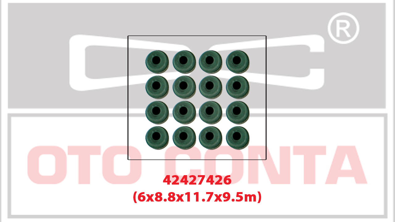 SUBAP LASTİĞİ (6.0MM)(VİTON)(6X8.8X12,2X9.7MM) FIAT DOBLO 1.3 JTD / ALBEA 1.3 JTD