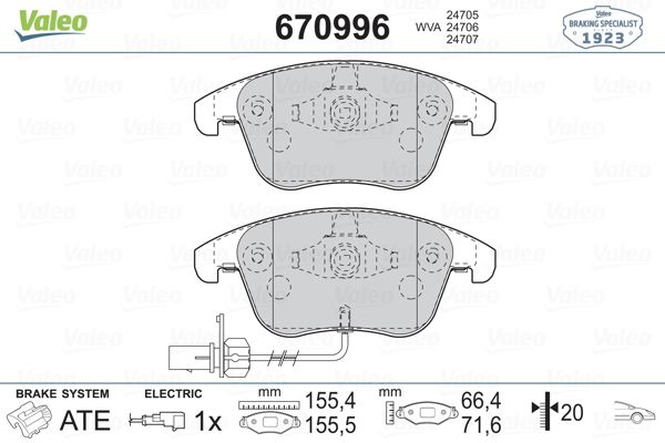 DİSK BALATA (ÖN) AUDI A4 1.8 TFSI-2.0 TDI-2.0 TFSI 08-15 / A5 1.8 TFSI-2.0 TDI-2.0 TFSI 08-13