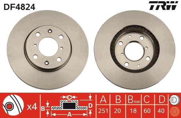 FREN DİSKİ (ÖN) OPEL AGILA B 1.0-1.0 LPG-1.2-1.2 LPG-1.3 CDTI 08-