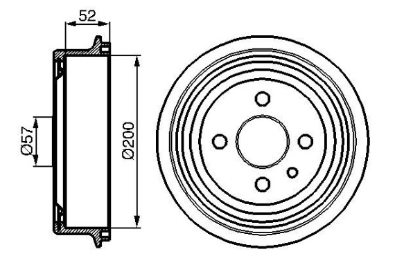 KAMPANA (ARKA) OPEL ASTRA F / ASTRA G / KADETT C / VECTRA A