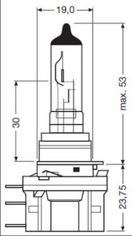 AMPUL 12V.H15 15/55W HALOJEN SİS 