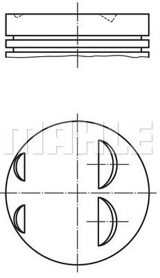 PİSTON,SEGMAN (+0.50)(79.50MM) RENAULT MEGANE K4J