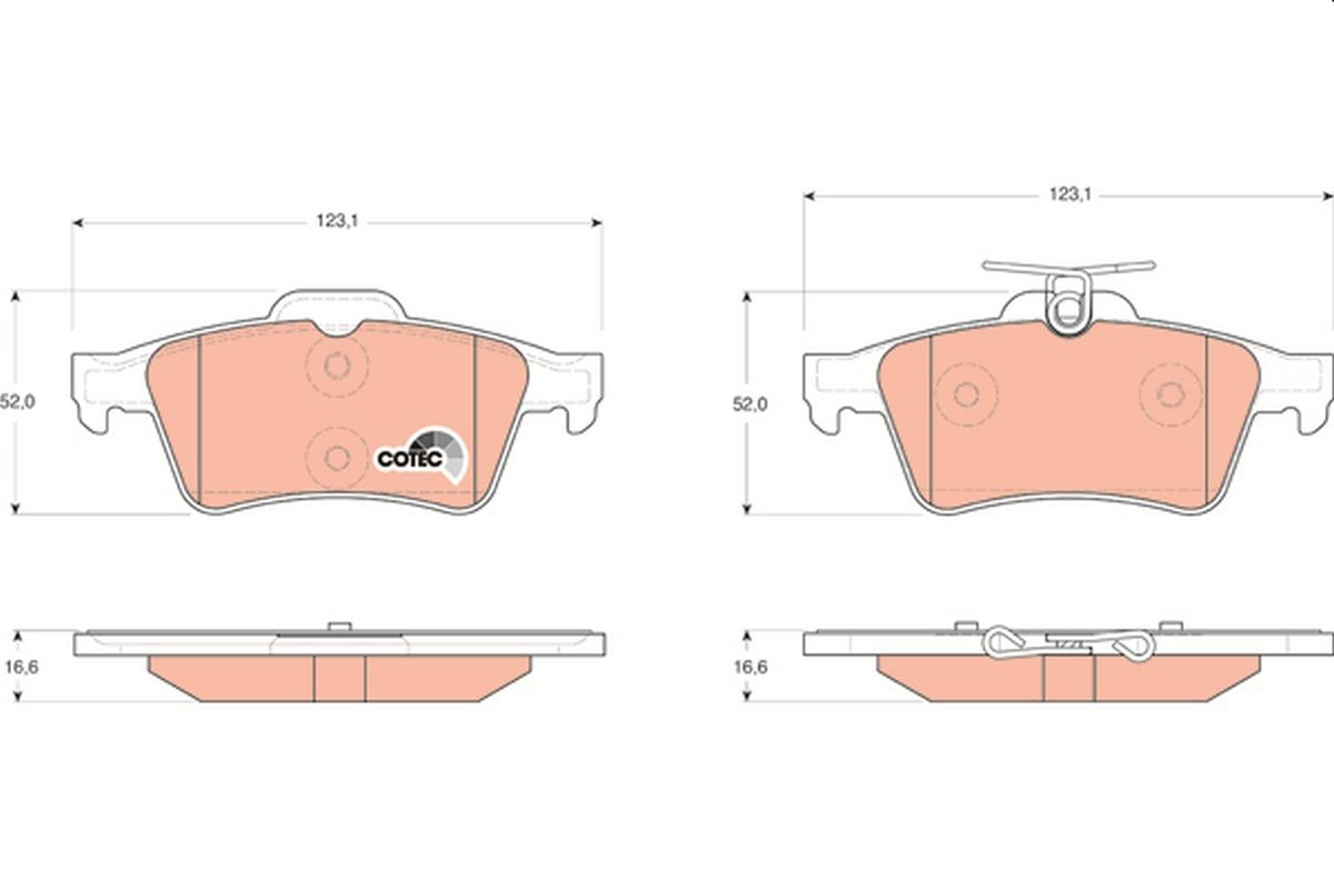 DİSK BALATA (ARKA) RENAULT ESCAPE IV / LAGUNA II / LATITUDE / OPEL VECTRA C / SIGNUM / FORD C-MAX / FOCUS II / TRANSİT CONNECT / PEUGEOT 3008 / 5008 / 508